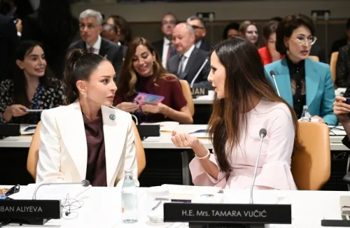 Birinci xanım Mehriban Əliyeva BMT Baş Assambleyası çərçivəsində xüsusi sessiyada iştirak edib