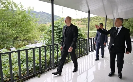 Prezident Xocalı rayonunun Badara kəndində olub