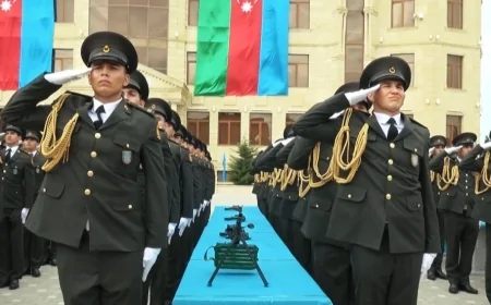 Daxili İşlər Nazirliyinin Hərbi İnstitutunda kursantlar and içib