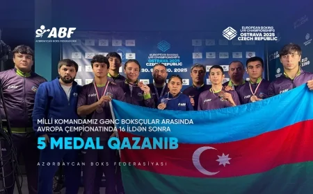 Avropa çempionatında ilk: 16 ildən sonra 5 medal qazanıldı