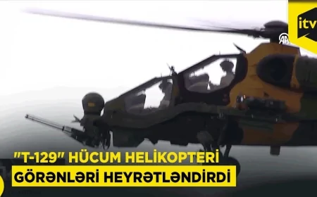 Türkiyənin “T-129” helikopteri görənləri heyran qoydu