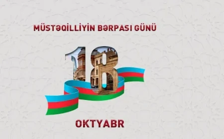 18 Oktyabr - Dövlət Müstəqilliyinin Bərpası Günüdür