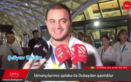 İdmançılarımız qələbə ilə Dubaydan vətənə döndülər