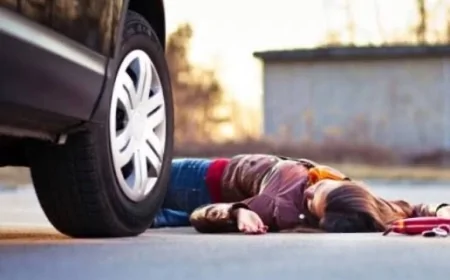 Salyanda qadın sürücü baba və nəvəni vurdu