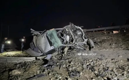 Göygöldə ağır qəza - 2 ölü, 2 yaralı var