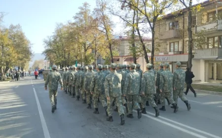 Xankəndidə Zəfər yürüşü keçirilir