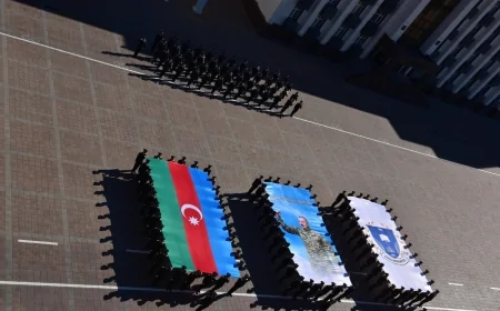 Polis Akademiyasının kursantlarından Zəfər Günü ilə bağlı kampazisiya