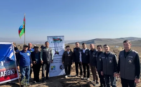 Qubadlıda Zəfər Gününə həsr olunan ağacəkmə aksiyası keçirilib və ceyranlar tarixi yurduna buraxılıb