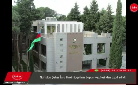 Naftalan Şəhər İcra Hakimiyyətinin başçısı vəzifəsindən azad edildi