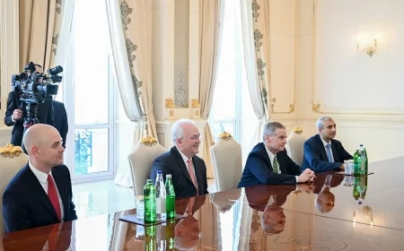 İlham Əliyev ABŞ-nin İsa Məsihin Sonuncu Gün Müqəddəsləri Kilsəsinin nümayəndə heyətini qəbul edib