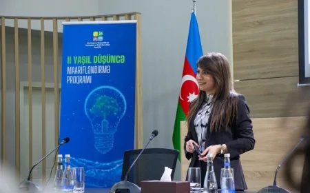 Gənclərə “Ətraf mühit sahəsində ixtisaslı kadrların rolu və tələbatı” mövzusunda təlim keçirilib