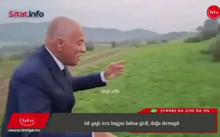 68 yaşlı icra başçısı bəhsə girdi, dağa dırmaşdı