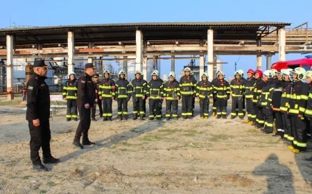 FHN-nin Dövlət Yanğından Mühafizə Xidməti yanğın-taktiki təlim keçirib