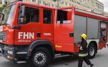 Xırdalanda yanan ev söndürülüb