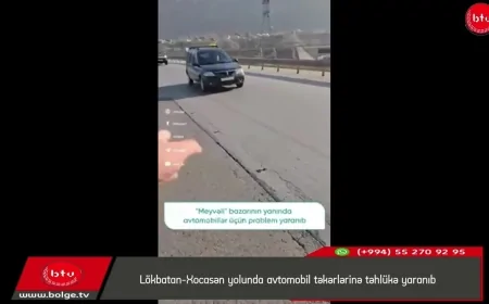 Lökbatan–Xocasən yolunda avtomobillər üçün BÖYÜK TƏHLÜKƏ