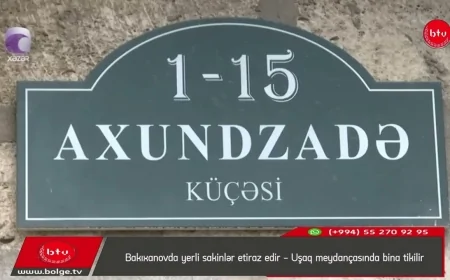 Bakıxanovda yerli sakinlər etiraz edir - Uşaq meydançasında bina tikilir