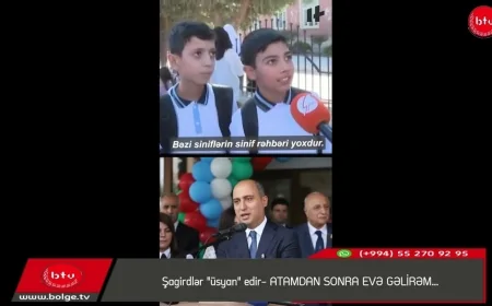 Şagirdlər "üsyan" edir- ATAMDAN SONRA EVƏ GƏLİRƏM...