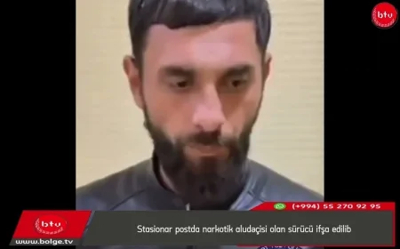 Stasionar postda narkotik aludəçisi olan sürücü ifşa edilib