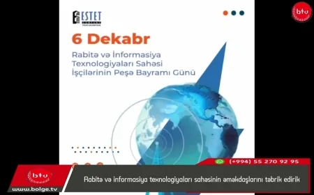 Rabitə və İnformasiya Texnologiyaları sahəsinin əməkdaşlarının Peşə bayramı günüdür