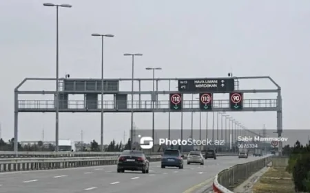 Bu yolda sürət həddi endirildi