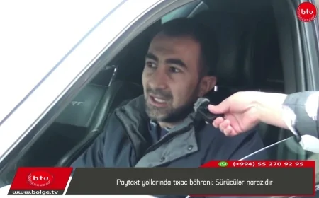 Paytaxt yollarında tıxac böhranı: Sürücülər narazıdır