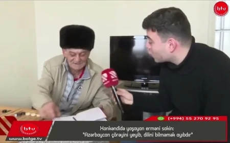 Xankəndidə yaşayan erməni sakin: "Azərbaycan çörəyini yeyib, dilini bilməmək ayıbdır"
