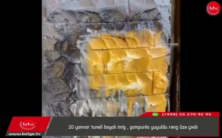 20 yanvar tuneli boyalı imiş , şampunla yuyuldu rəng üzə çıxdı