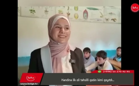 Kəndinə ilk ali təhsilli qadın kimi qayıtdı…