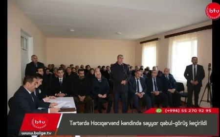 Tərtərdə Hacıqərvənd kəndində səyyar qəbul-görüş keçirildi