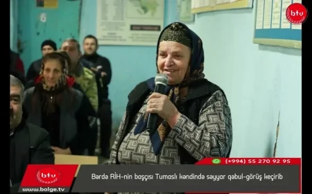 Bərdə RİH-nin başçısı Tumaslı kəndində səyyar qəbul-görüş keçirib