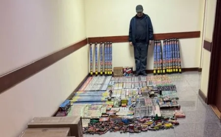 Polis paytaxtda pirotexniki vasitələrin satıldığı anbar aşkar edib