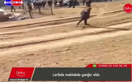 Lerikdə məktəbdə yanğın oldu