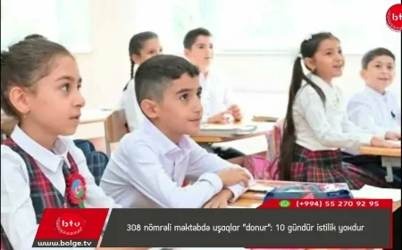 308 nömrəli məktəbdə uşaqlar “donur”: 10 gündür istilik yoxdur