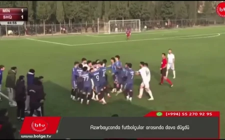 Azərbaycanda futbolçular arasında dava düşdü
