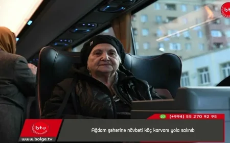 Ağdam şəhərinə növbəti köç karvanı yola salınıb