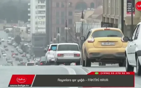 Rayonlara qar yağıb - FAKTİKİ HAVA