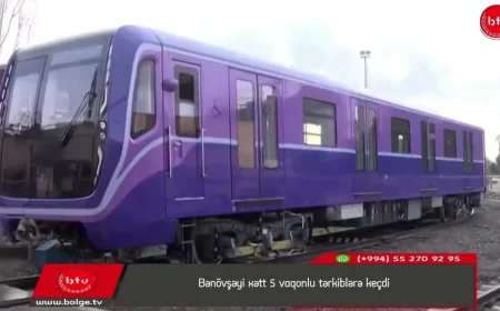 Bənövşəyi xətt 5 vaqonlu tərkiblərə keçdi