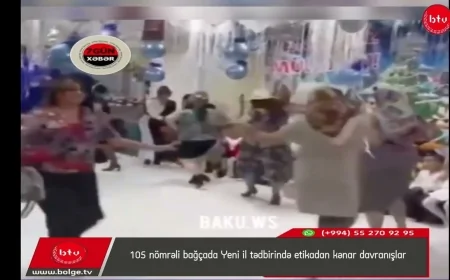 105 nömrəli bağçada Yeni il tədbirində etikadan kənar davranışlar