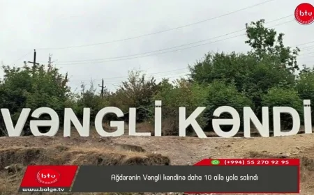 Ağdərənin Vəngli kəndinə daha 10 ailə yola salındı