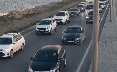 İlin ilk iş günü Bakı yollarında tıxac var