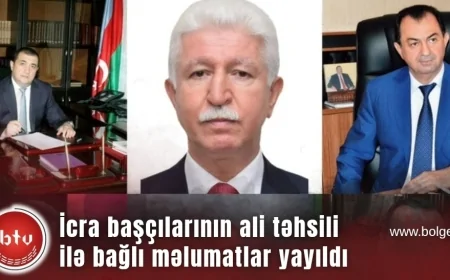İcra başçılarının ali təhsili ilə bağlı məlumatlar yayıldı