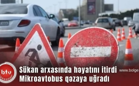 Sürücü sükan arxasında həyatın itirdi – Mikroavtobus qəzaya uğradı