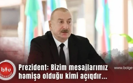 Prezident: Bizim mesajlarımız həmişə olduğu kimi açıqdır - əməkdaşlıq, sülh, tərəfdaşlıq