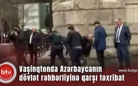 Vaşinqtonda Azərbaycanın dövlət rəhbərliyinə qarşı təxribat - anti-azərbaycanlı ünsürlər ABŞ polisinə də qarşı çıxdı