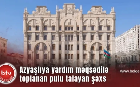 Azyaşlıya yardım məqsədilə toplanan pulu talamaqda şübhəli bilinən şəxs saxlanılıb