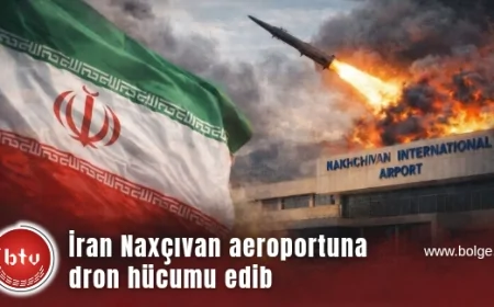 İran Naxçıvan aeroportuna dron hücumu edib