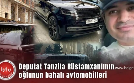 Bakı küçələrində bahalı nömrələrlə diqqət çəkən lüks avtomobillərin sahibi deputat Tənzilə Rüstəmxanlının oğlu imiş-FOTO