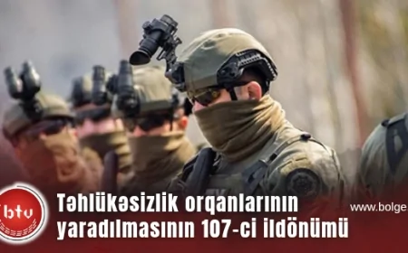 Azərbaycan təhlükəsizlik orqanlarının yaradılmasının 107-ci ildönümü tamam olur